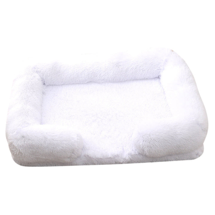 Keep Your Furry Friend Cozy with the Plush Round Pet Bed