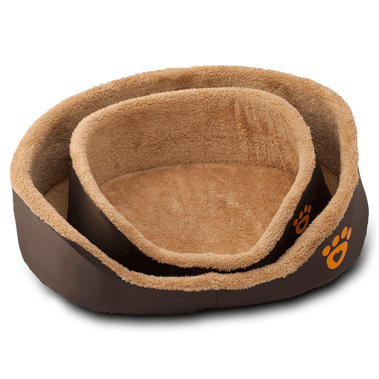 Soft Warm Wool Round Shape Pet Sofa