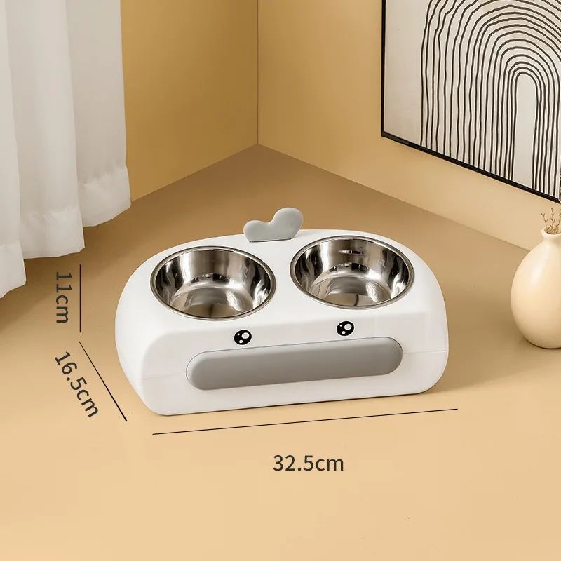 Pet Double Bowl Pet Supplies Accessories