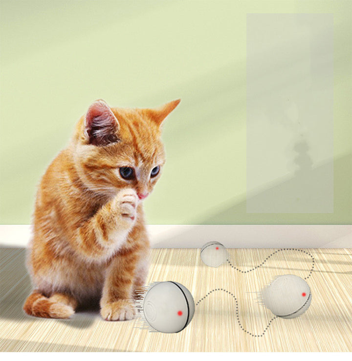 Electric Smart Rolling Flashing Cat Ball Toy