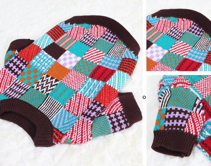 Pet Dog Beggar Outfit Contrast Sweater