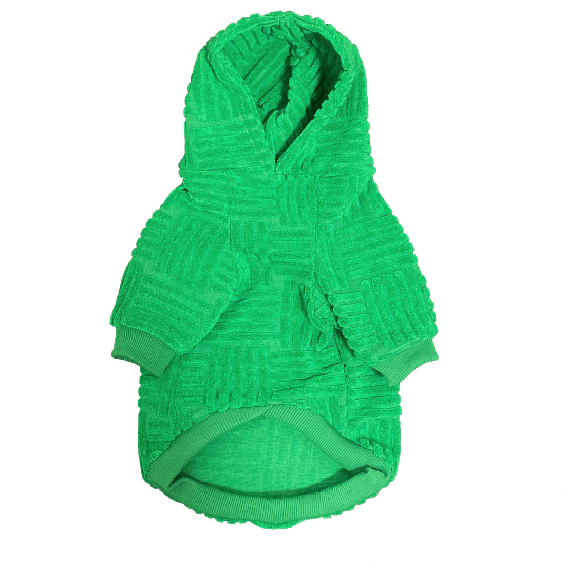 Pet Green Terry Sweater Hoodie Fashion