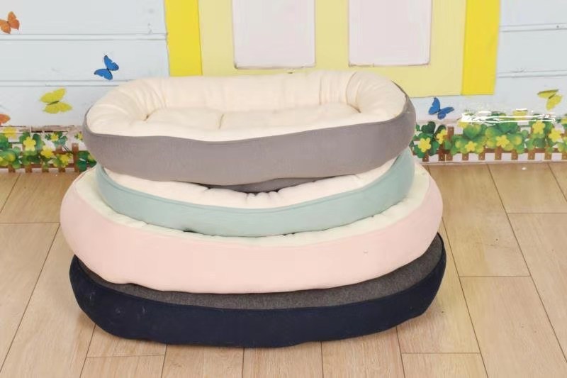 Thickened round plush pet basin