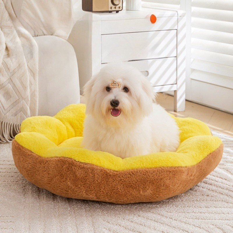 Removable Washable Pet Bed Round Nest