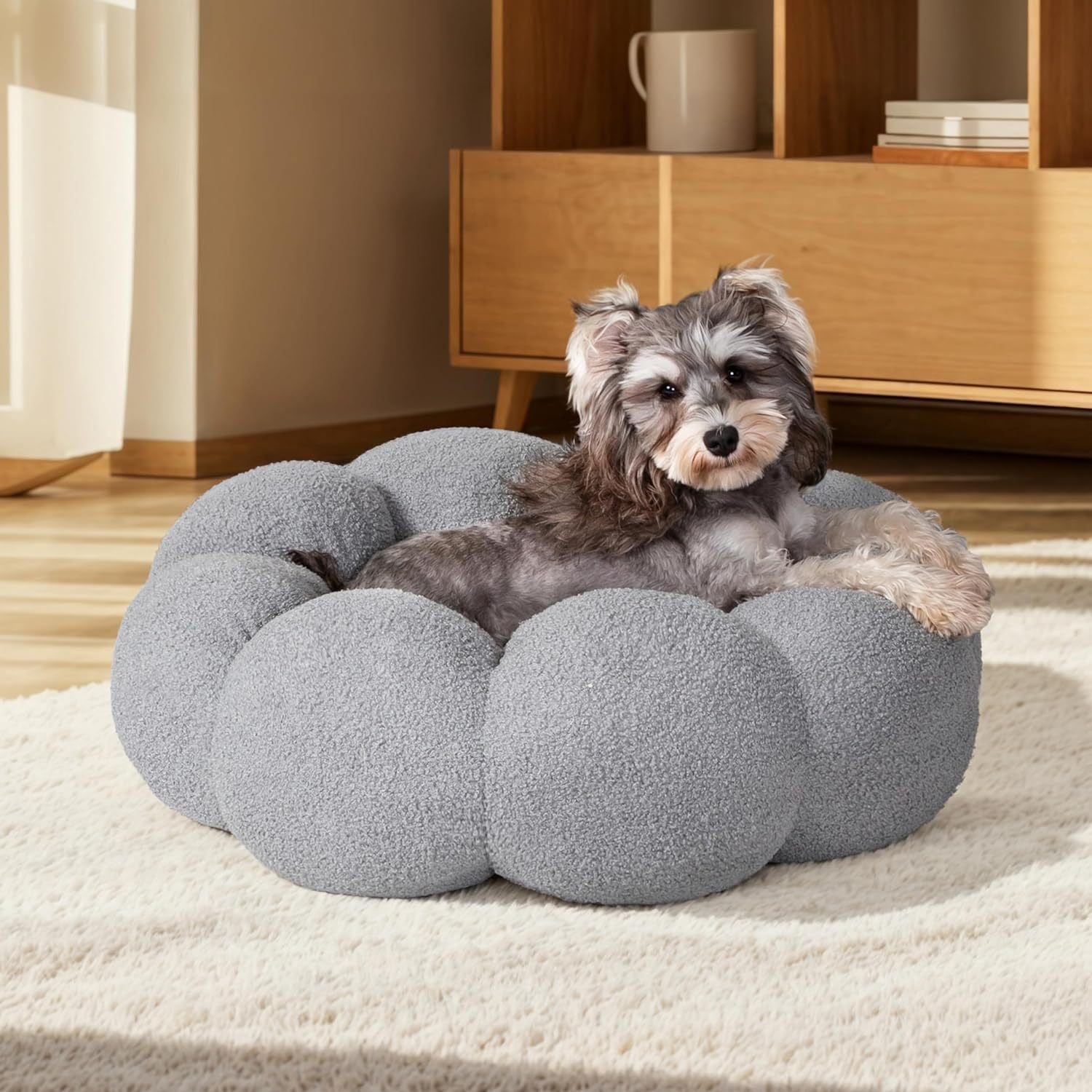 Calming Cat Beds For Indoor Cats Fluffy Flower