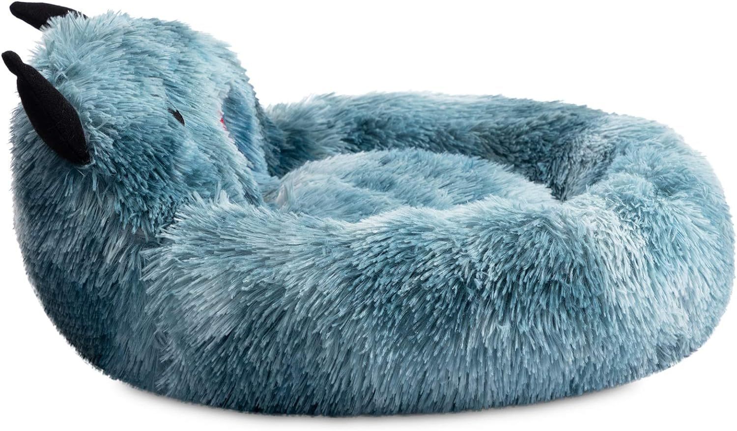 Self-Warming Donut Pet Bed Round Faux