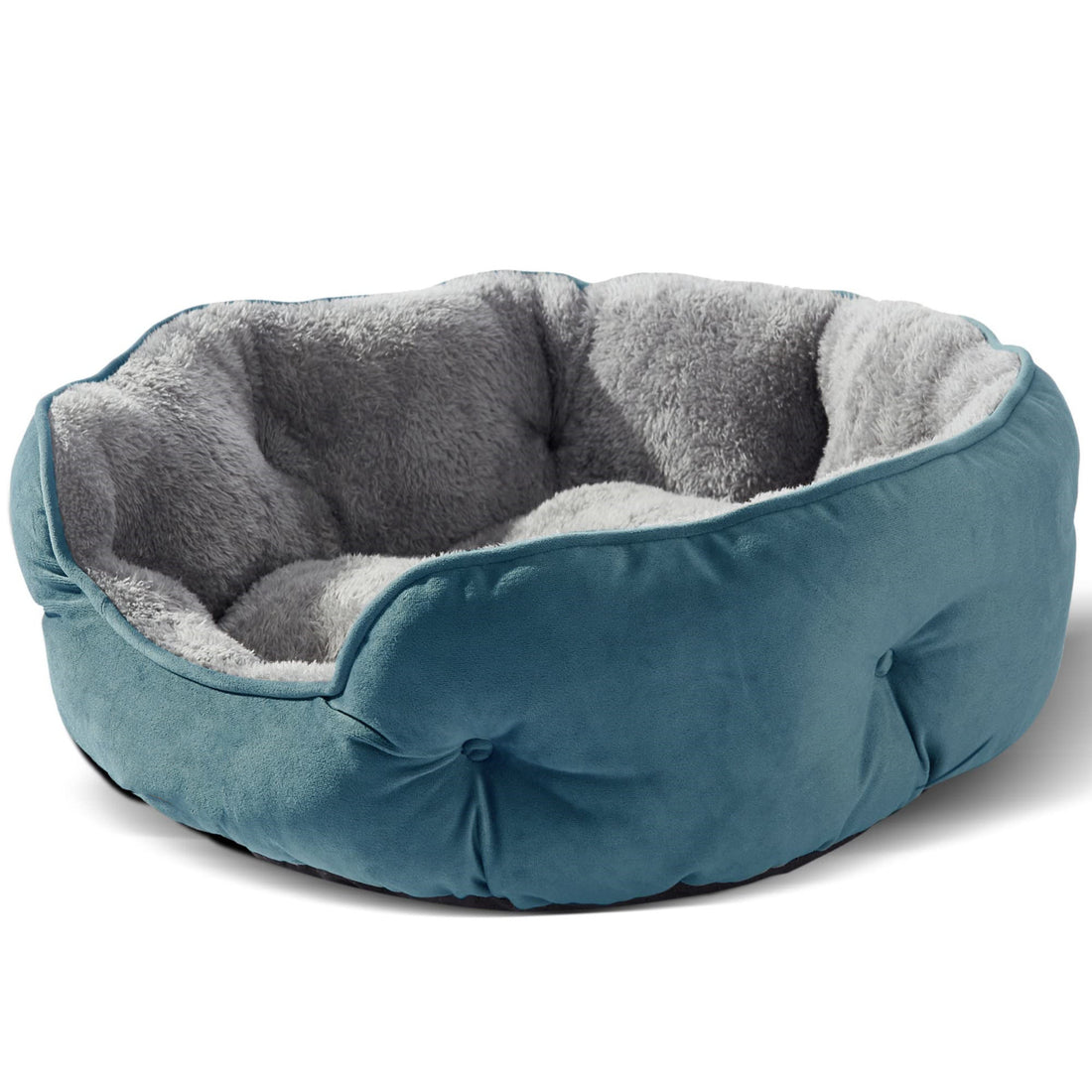 Cathouse Doghouse Round Pet Bed