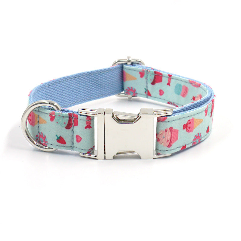 Pet Outing Collar Leash Bow Suit