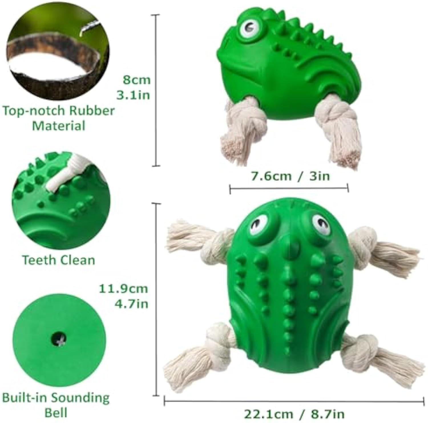 Robust Rubber Cotton Toy
