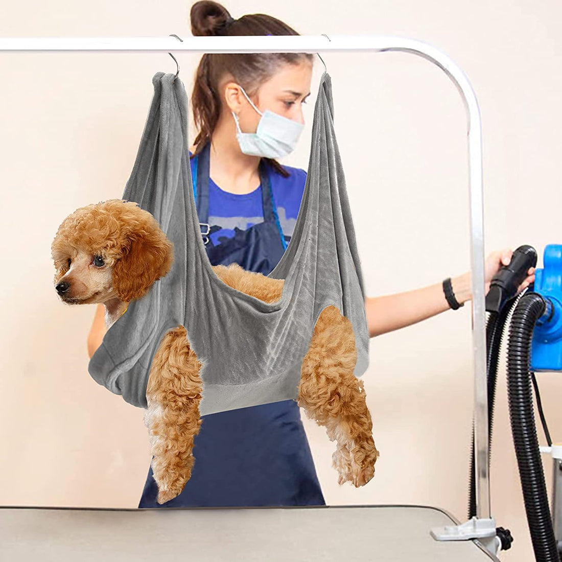 Pet Dog Cat Grooming Hammock Harness Dog