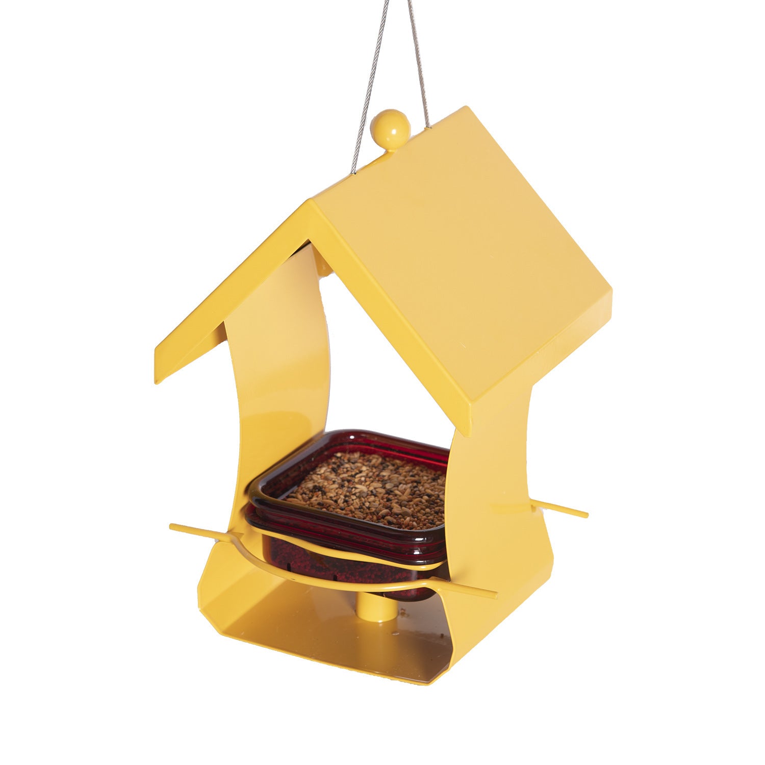 Outdoor Hanging Metal Bird Feeder Garden