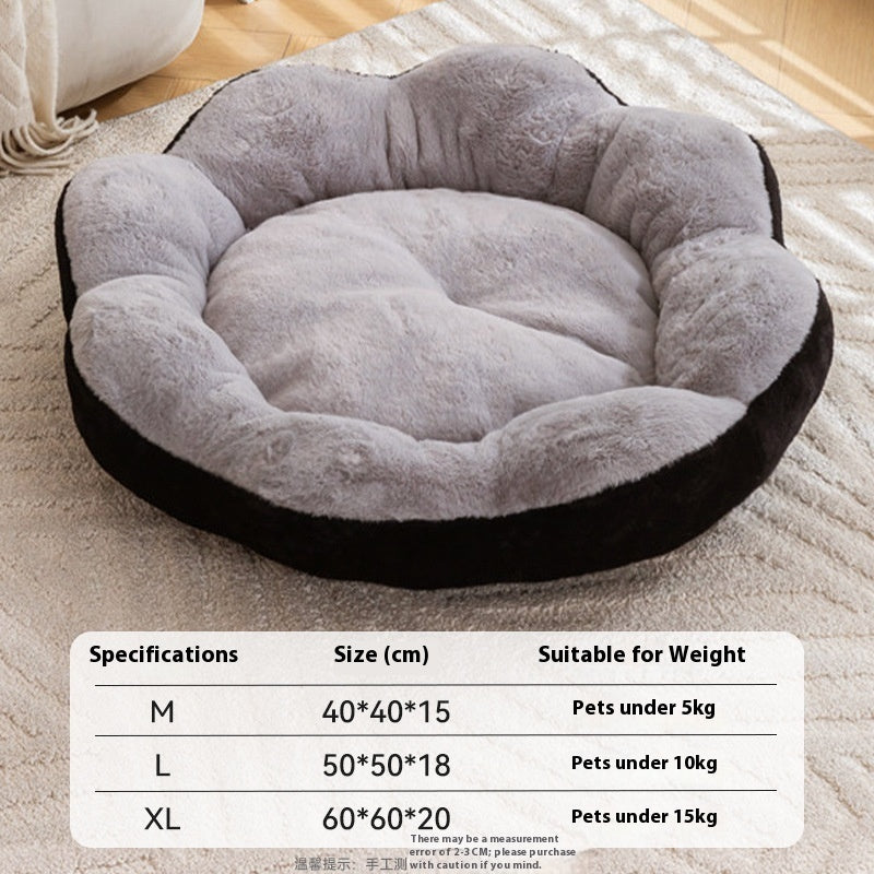Removable Washable Pet Bed Round Nest